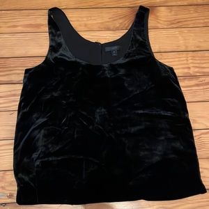 Black velvet tank